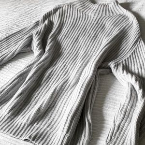 Heavy Knit Grey Sweater Gap